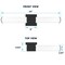 Luxrite 24 Inch LED Vanity Light Black 5CCT 2700K-5000K 24W 1700LM Dimmable Over Mirror Vanity Light Bar LR32171-1PK - alternate 3